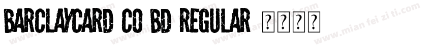 Barclaycard Co Bd Regular字体转换
